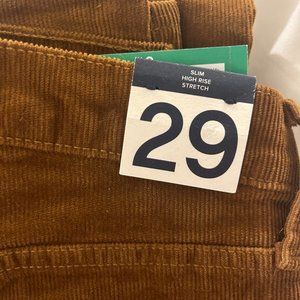 Gap Slim High Rise Corduroy Pants